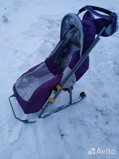 Детские санки коляска