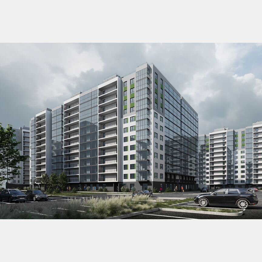 2-к. квартира, 54 м², 10/12 эт.