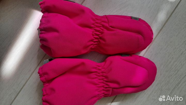 Краги варежки lassie р. 1, цвет фуксия