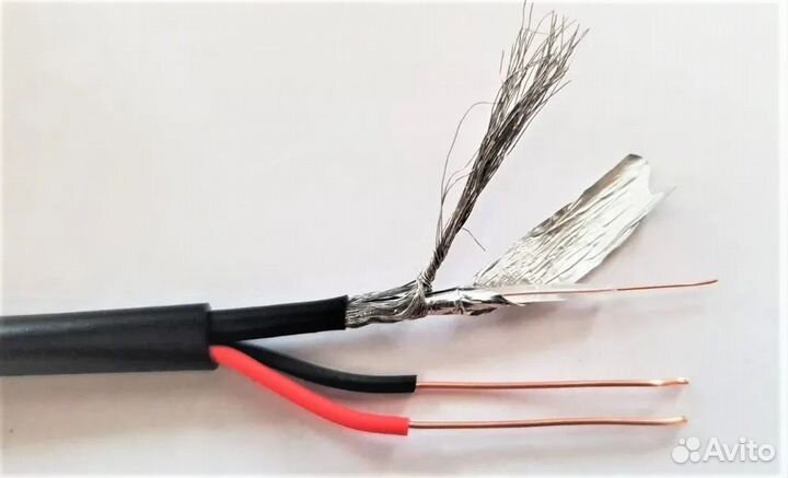 Кабель КВК 2Х0.5 (Э) для видеонаблюдения 50м