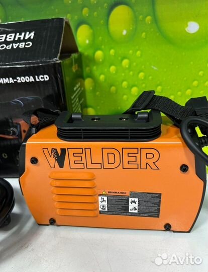 Сварочный аппарат инверторный welder мма 200A LCD