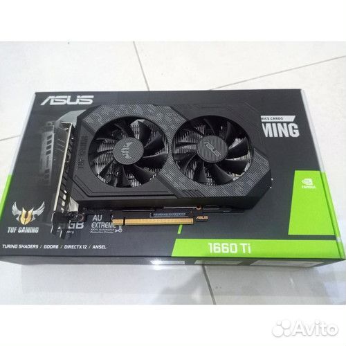 Видеокарта asus GeForce GTX 1660Ti TUF Gaming