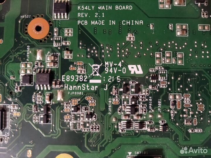 Материнская плата ноутбук asus K54LY