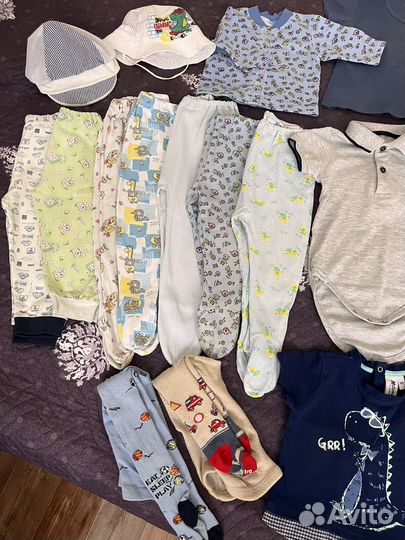 Вещи пакетом на мальчика 74 80, 25штук