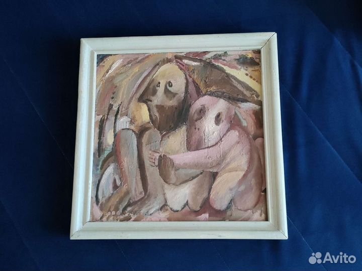 Старинная картина маслом