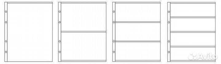 Альбом для монет 240 ячеек Листы оптима
