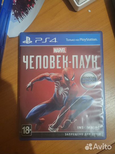 Диск на ps4 spider man
