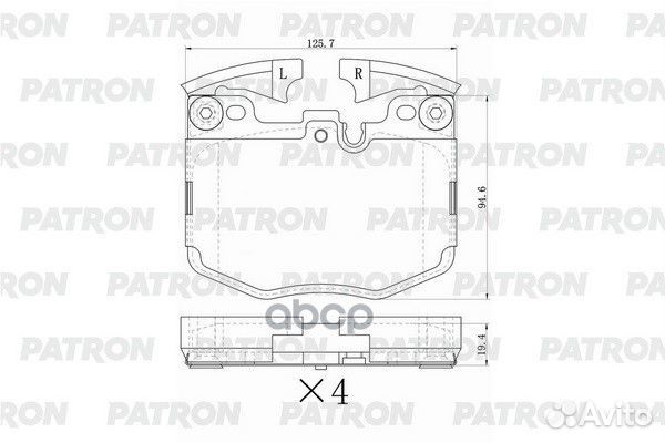 Колодки тормозные дисковые пер. BMW 3/4/5/6/7/X