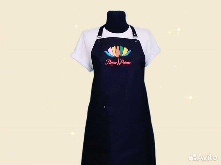 Фартук для флориста с логотипом