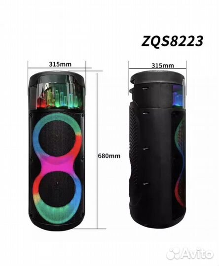 Акустика и караоке переносное с микрофоном