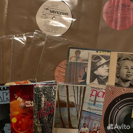 Винтажные пластинки в разном состоянии (1 лот)