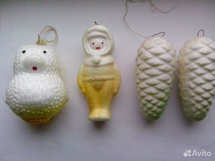 Елочные игрушки СССР пенопласт