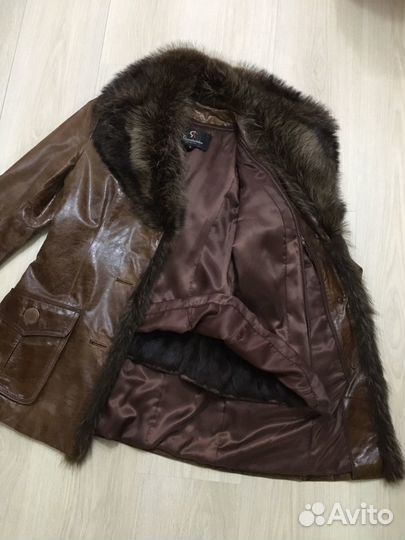 Куртка кожаная