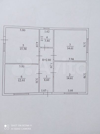 Дом 76 м² на участке 6 сот.