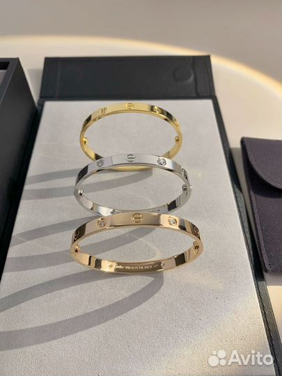 Браслет cartier love сталь