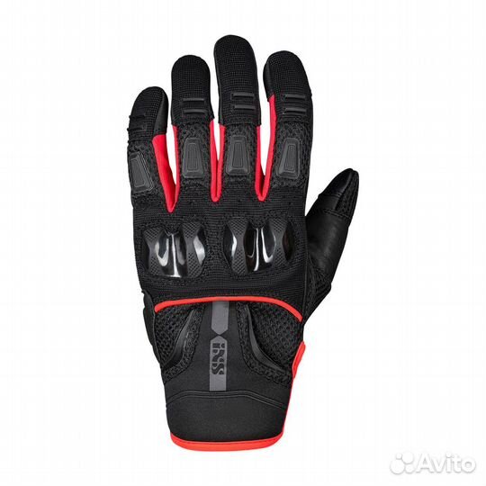 Motorradhandschuhe iXS Matador-Air 2.0 Schwarz-Rot Fluo Черный