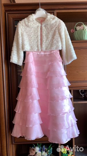 Нарядное платье для девочки + болеро
