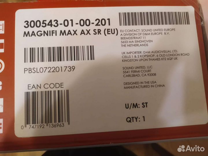 Polk magnifi MAX AX soundbar + колонки SR2