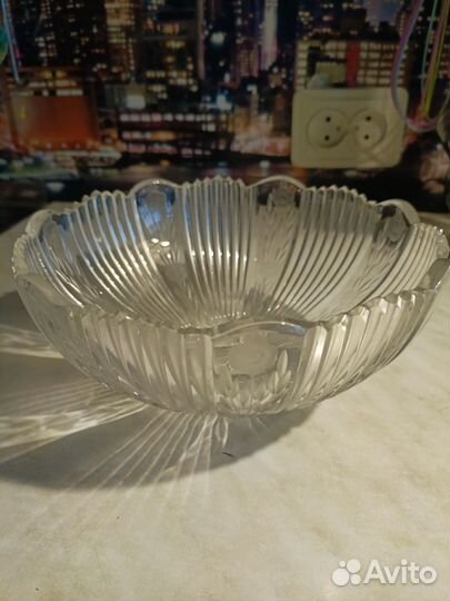 Салатник хрустальный