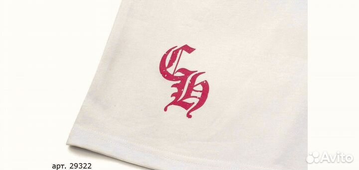 Футболка chrome hearts белая