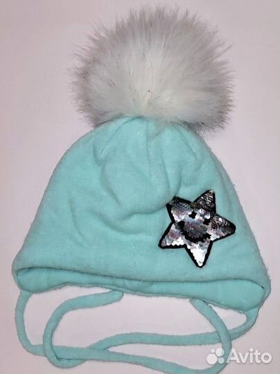 Шапка для девочки Hohloon 6-8 лет, зимняя