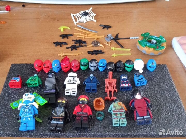 Lego ninjago минифигурки, аксессуары, оружие