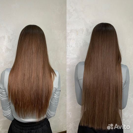Наращивание волос на дому