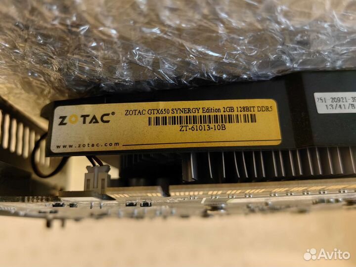 Видеокарта zotac gtx 650 2gb