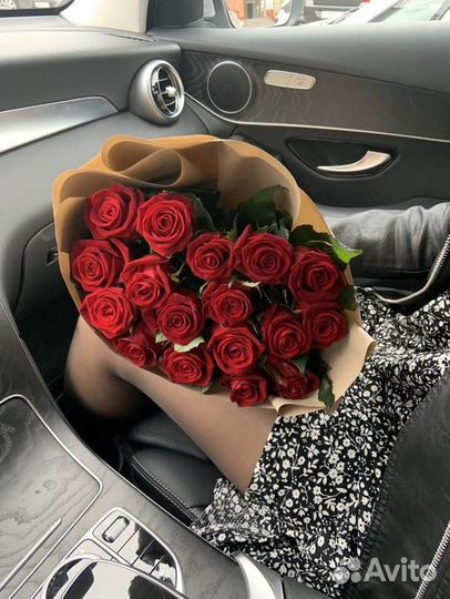 Букет из 25 роз свежие