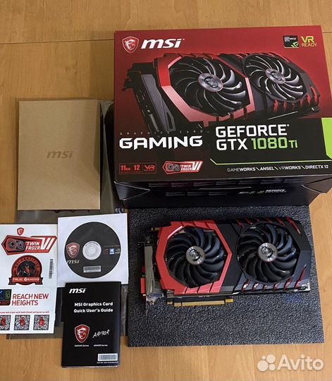 Видеокарта Msi gtx 1080 ti gaming x 11g