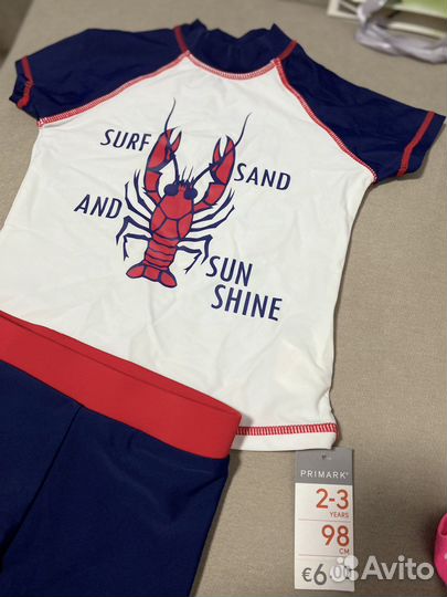 Купальные костюмы 2-3 года UPF фильтр