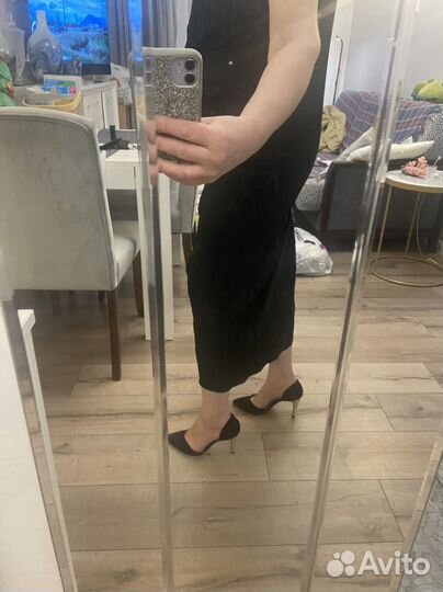 Туфли женские 38 размер натуральная замша черные