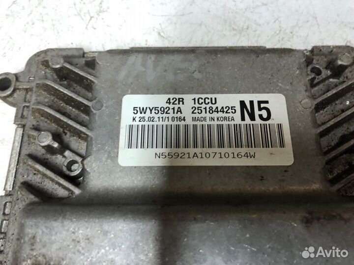 Блок управления двигателем Chevrolet Aveo (T250)