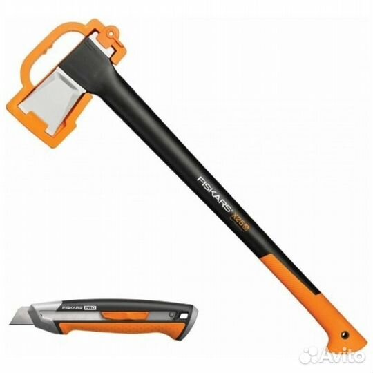 Топор-колун fiskars Х25 + Нож 1057915 #365055
