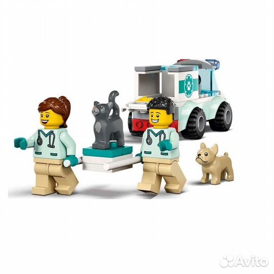 Конструктор Lego City 60382 Ветеринарный фургон