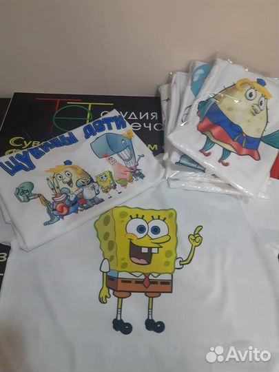 Печать на любых видах ткани, футболках, кружках