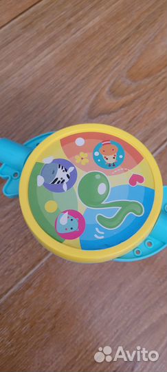 Каталка с ручкой собачка