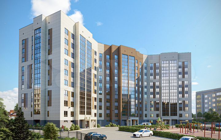 2-к. квартира, 61,4 м², 9/9 эт.