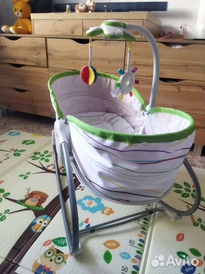 Качалка шезлонг люлька для новорожденного