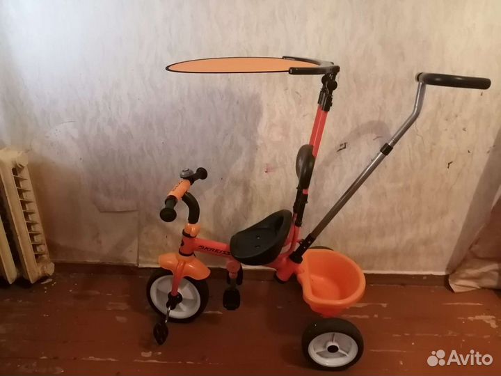 Детский велосипед бу с родительской ручкой