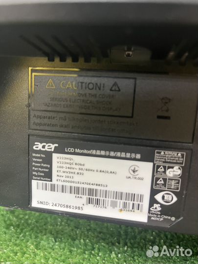 Монитор Acer 22'' Распр Уц