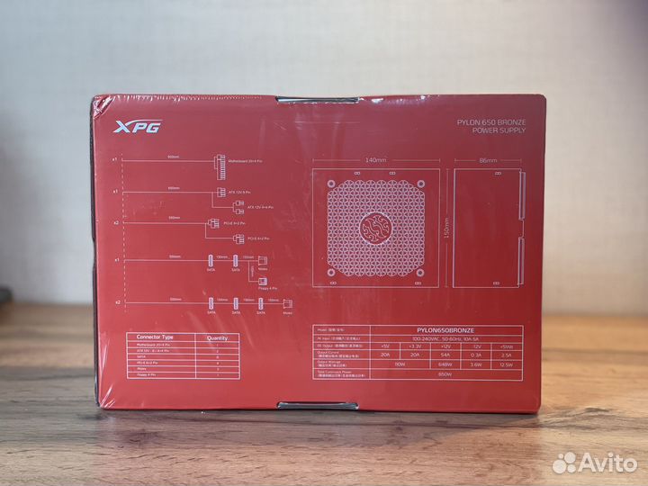 Блок питания для пк adata XPG Pylon 650W