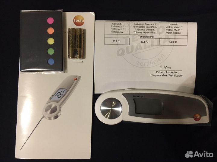 Термометр testo 104, складной, водонепроницаемый