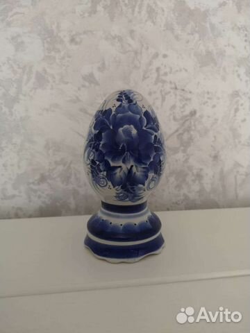 Пасхальное яйцо фарфор Гжель