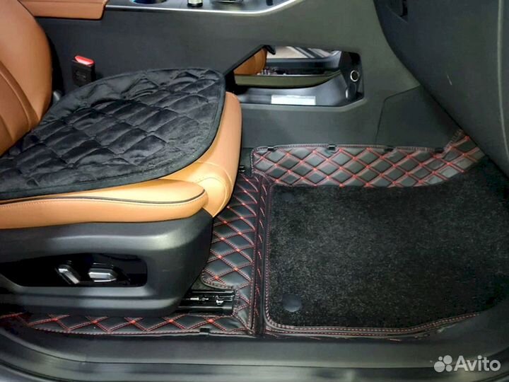 3D коврики из экокожи Land Cruiser Prado