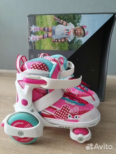 Роликовые коньки раздвижные hudora 30-33