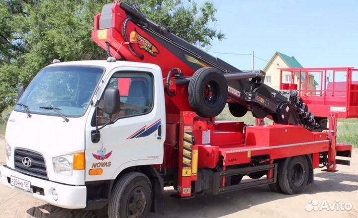 Аренда и услуги автовышки-вездехода, 1000 кг, 45 м