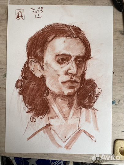 Портрет сангиной