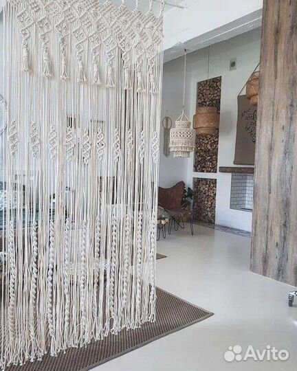 Занавеси хлопок макраме/занавески, шторы, гардины