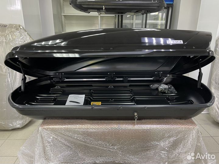 Автобокс Voyage 440л 175см цвет Черный глянец